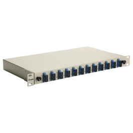 EQUIP Caja de empalme de fibra óptica 12-Port SC-Duplex OS2 1U Gris