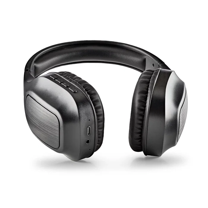 NGS Auriculares Diadema Artica WATH Inalámbricos Bluetooth 5.1 y Alámbricos para Llamadas/Música con Micrófono, USB Tipo-C, Negro