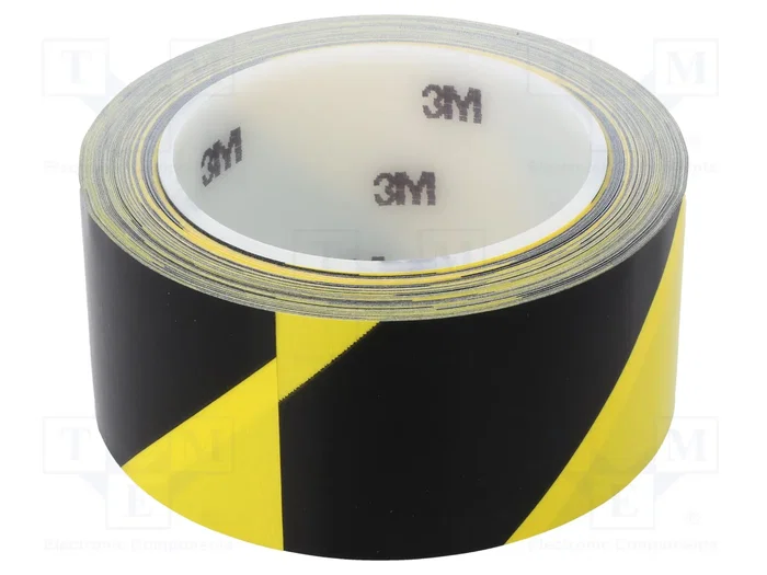 3M Cinta de advertencia adhesiva amarillo-negro 50mm x 33m 3M Cinta de advertencia adhesiva amarillo-negro 50mm x 33m