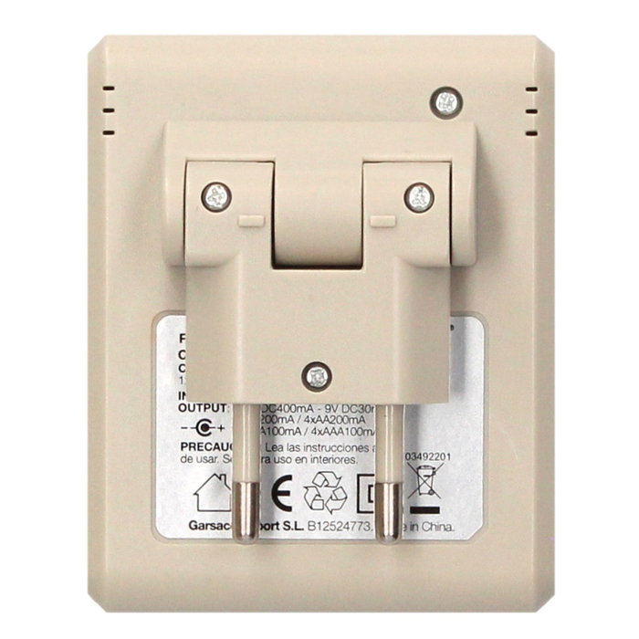 GSC Evolution Cargador de pilas recargables AAA/AA/9V