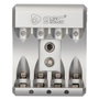 GSC Evolution Cargador de pilas recargables AAA/AA/9V