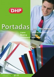 DHP Pack 100 Portadas de Encuadernación A4 PVC Negro 180 Micras