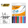 BIC Velleda 1741 Estuche de 8 Marcadores para Pizarra Blanca Surtidos con Punta Redonda