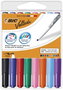 BIC Velleda 1741 Estuche de 8 Marcadores para Pizarra Blanca Surtidos con Punta Redonda