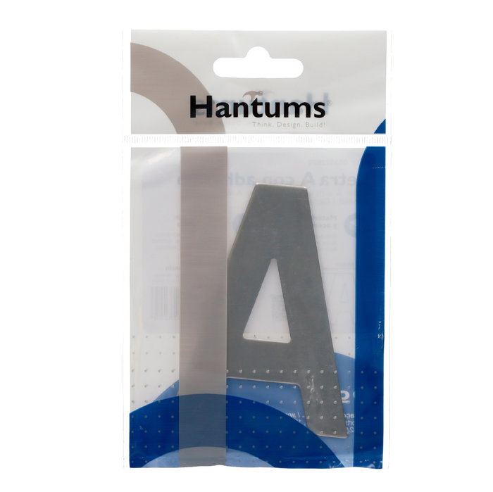 Hantums Letra puerta A de acero inoxidable con adhesivo Hantums Letra puerta A de acero inoxidable con adhesivo
