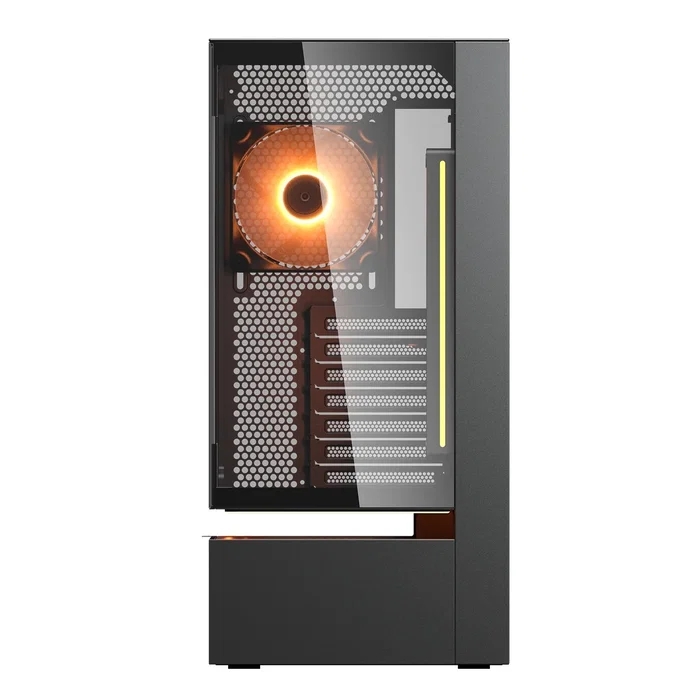 Caja pc cougar midi-tower cfv235, argb, glas, negro