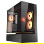 Cougar CFV235 Midi Torre Gaming PC - Caja ATX con Panel de Vidrio Templado ARGB, 3 Ventiladores, 7 Ranuras, Negro, hasta Placa 43 cm