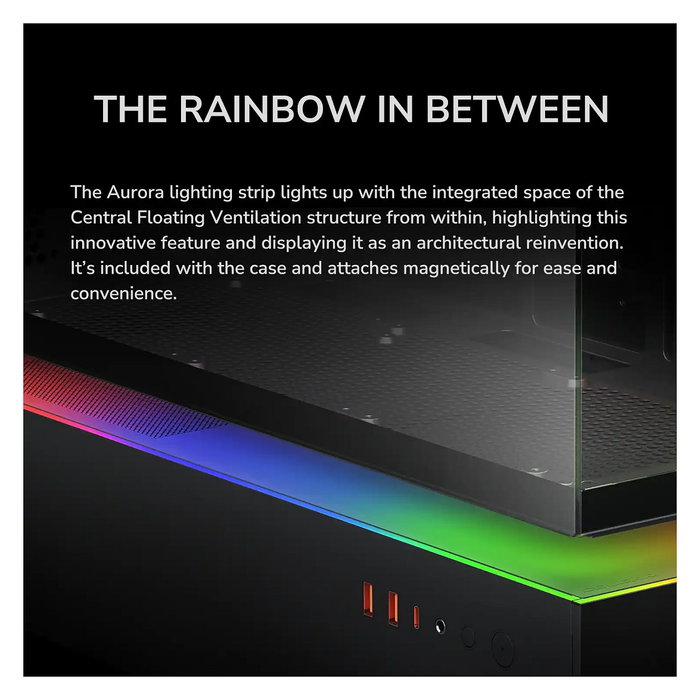 Cougar CFV235 Midi Torre Gaming PC - Caja ATX con Panel de Vidrio Templado ARGB, 3 Ventiladores, 7 Ranuras, Negro, hasta Placa 43 cm