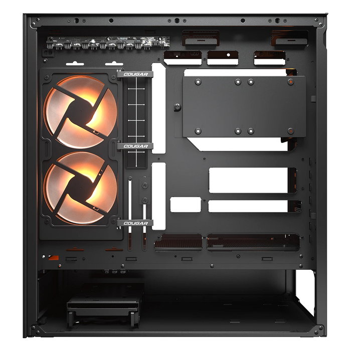 Cougar CFV235 Midi Torre Gaming PC - Caja ATX con Panel de Vidrio Templado ARGB, 3 Ventiladores, 7 Ranuras, Negro, hasta Placa 43 cm