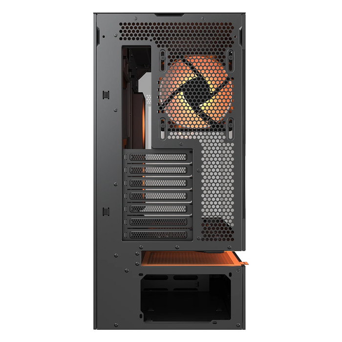 Cougar CFV235 Midi Torre Gaming PC - Caja ATX con Panel de Vidrio Templado ARGB, 3 Ventiladores, 7 Ranuras, Negro, hasta Placa 43 cm
