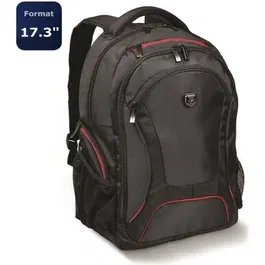 Port Designs Mochila para portátil 17.3" con funda para lluvia y múltiples bolsillos, compartimento reforzado y organizador