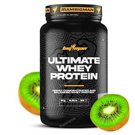 BIGMAN Ultimate Whey 1 Kg Kiwi Proteína de Suero de Leche para Deportistas Bebida Aromatizada en Polvo