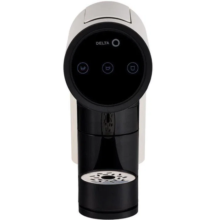 Delta Q Cafetera de cápsulas Iconiq con pantalla táctil, 19 bar, 1200 W, color blanco - Modelo ICONIQ