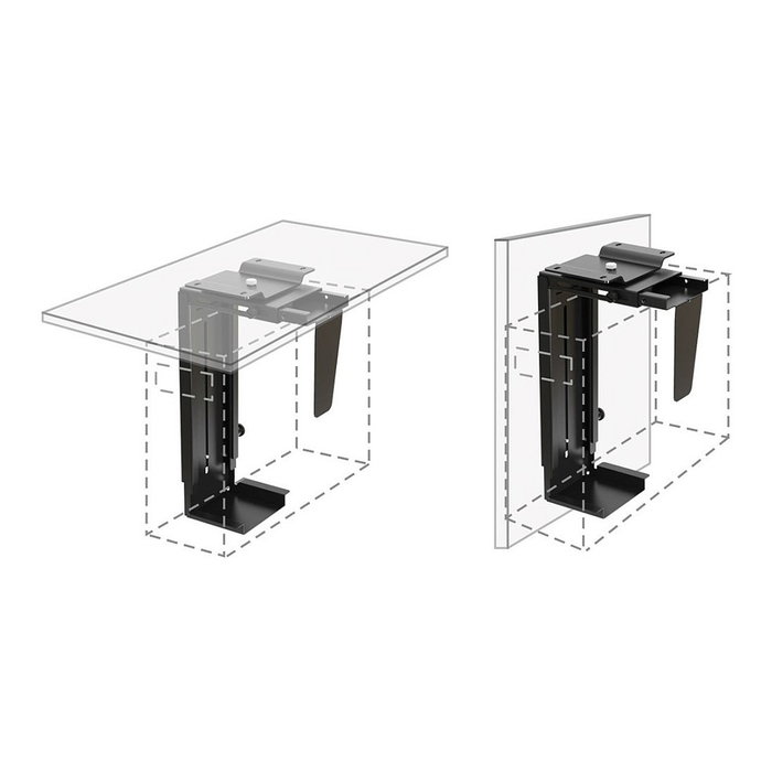VALUE 17.99.1501 Soporte para PC All-in-One y estaciones de trabajo, Negro