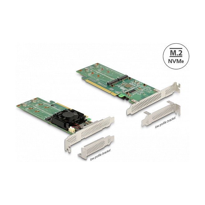 DeLOCK Tarjeta PCI Express x16 a 4 x NVMe M.2 Key M Low Profile DeLOCK Tarjeta PCI Express x16 a 4 x NVMe M.2 Key M Low Profile