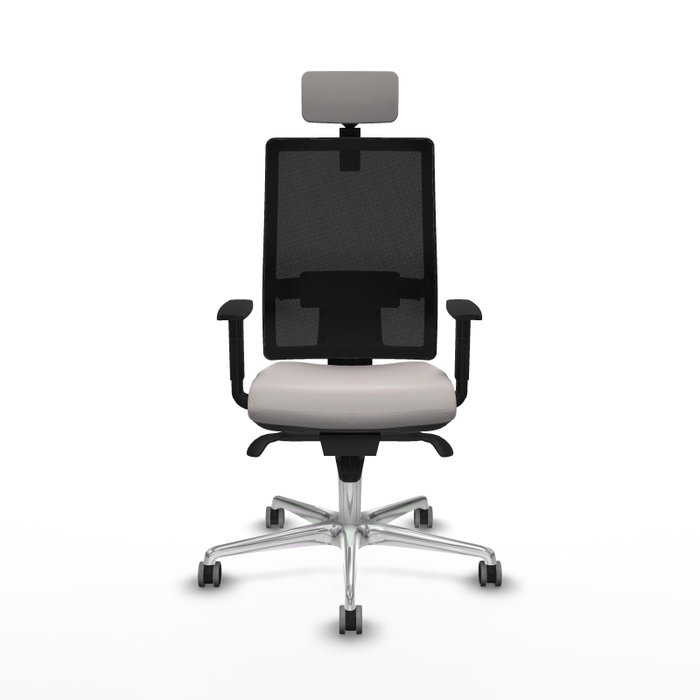 PIQUERAS Y CRESPO Silla de oficina Horna con mecanismo Sincro Blanco y Negro PIQUERAS Y CRESPO Silla de oficina Horna con mecanismo Sincro Blanco y Negro