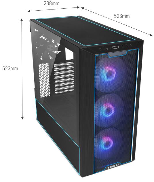 Lian Li LANCOOL III RGB Chasis de Torre Gaming E-ATX Negro