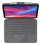 Logitech 920-011439 Combo Touch Funda Teclado con Trackpad para iPad 10ª Generación, QWERTY Español, Smart Connector, Retroiluminado, Modo Dibujo/Ver, Gris Oxford