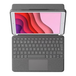Logitech Funda Combo Touch con Teclado para iPad 10.2 / 10.5 Pro / 10.9 / Air Gris Oxford