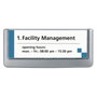 Durable 486037 Portacarteles ClckSign 149x52,5 mm Grafito