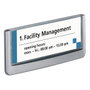 Durable 486037 Portacarteles ClckSign 149x52,5 mm Grafito