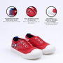 Zapatilla Loneta Suela Pvc Elásticos Spiderman Rojo 26