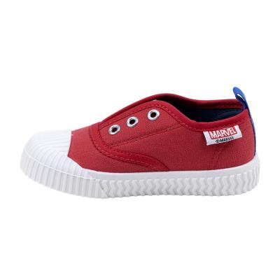 Zapatilla Loneta Suela Pvc Elásticos Spiderman Rojo 26