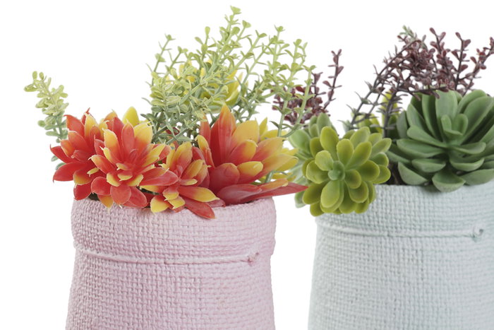 DKD Home Decor Planta Rosa Verde Menta Malva Naranja 10 x 18 x 18 cm (4 Unidades) DKD Home Decor Planta Rosa Verde Menta Malva Naranja 10 x 18 x 18 cm (4 Unidades)