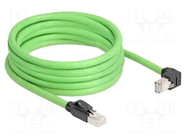 DeLOCK Cable de red Cat.6a SF/UTP 5 m con conector RJ45 angular verde