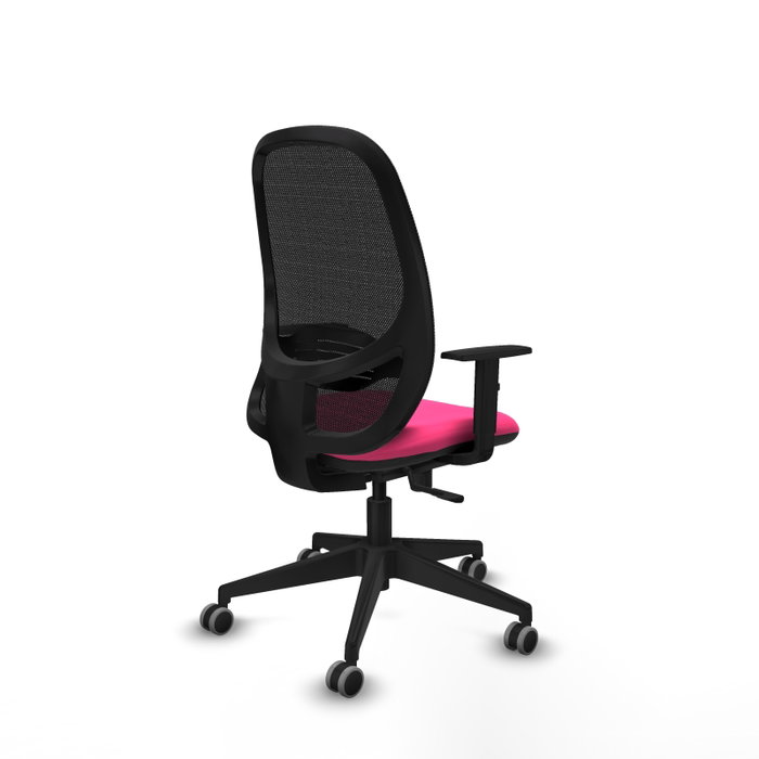 PIQUERAS Y CRESPO Silla de oficina Cilanco Rosa y Negro PIQUERAS Y CRESPO Silla de oficina Cilanco Rosa y Negro