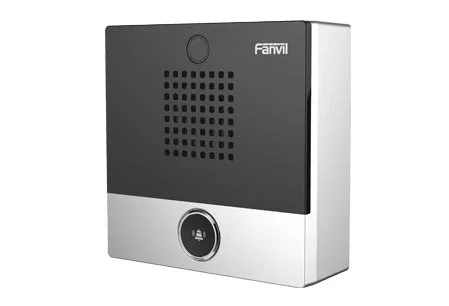 Fanvil i10s Portero Automático Alámbrico para Pared, Negro Metálico, IP54, Rango de Temperatura -20 a 50 °C