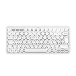 Logitech Pebble Keys 2 K380S - Teclado Bluetooth Delgado y Silencioso, Multidispositivo (3), Teclas Personalizables, Plástico Reciclado, para Windows/macOS, Batería 36 Meses
