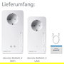 Devolo Magic 2 WiFi next Powerline Starter Kit, Adaptador WiFi y LAN, hasta 2400 Mbps, Gigabit Ethernet, Blanco
