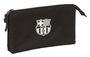 Portatodo Triple F.C. Barcelona Negro 22 x 12 x 3 cm