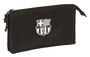 Portatodo Triple F.C. Barcelona Negro 22 x 12 x 3 cm