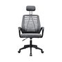 Mars Gaming Silla Ergonómica de Oficina MGC-ERGOBBGR con Respaldo de Malla Transpirable, Reposacabezas Ajustable y Función Basculante - Color Gris