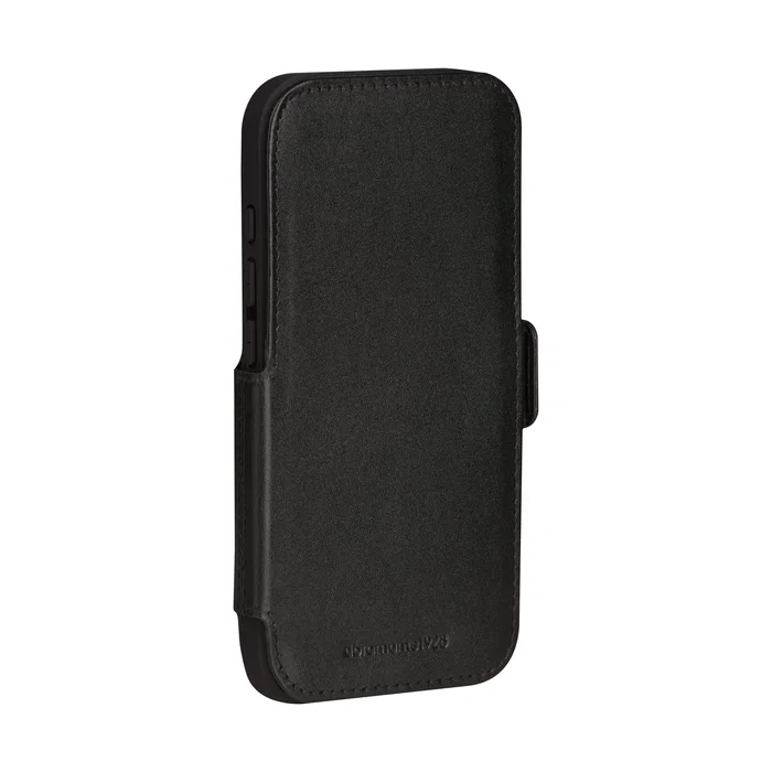 Dbramante1928 Copenhagen Funda cartera de cuero negro con soporte y bolsillos para Apple iPhone 17 Pro