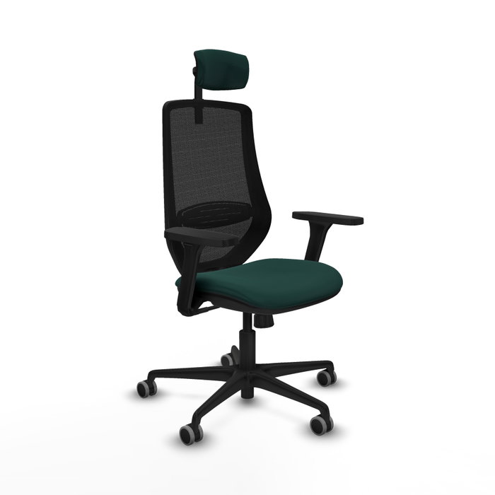 PIQUERAS Y CRESPO Silla de oficina Mardos con mecanismo Sincro, Verde botella y Negro PIQUERAS Y CRESPO Silla de oficina Mardos con mecanismo Sincro, Verde botella y Negro