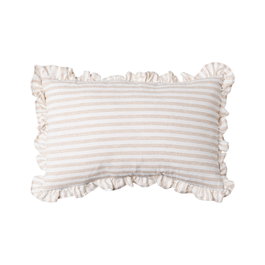 Cojín Rayas Beige Algodón 50 X 30 cm (Set de 2)