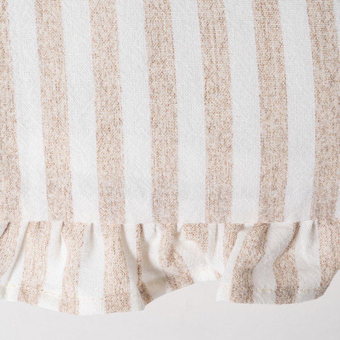 Cojín Rayas Beige Algodón 50 X 30 cm (Set de 2)