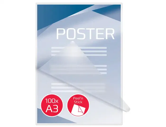 Funda Plastificar Gbc 303X426 (A3) 125Μ Adhesiva Paquete De 100