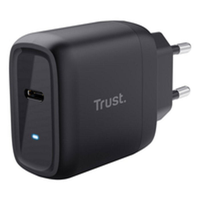 Trust Maxo Cargador GaN USB-C 45 W Negro con Cable 2 m