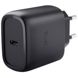 Trust Maxo Cargador GaN USB-C 45 W Negro con Cable 2 m
