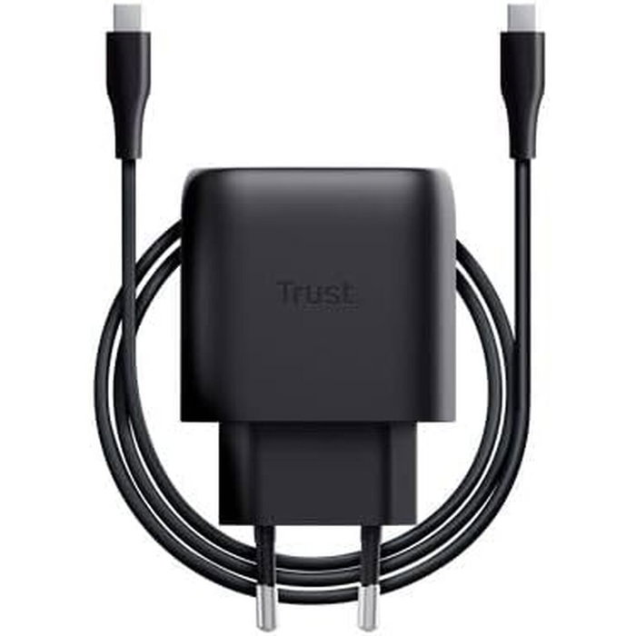 Trust Maxo Cargador GaN USB-C 45 W Negro con Cable 2 m