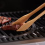 Dangrill Pinzas Barbacoa Bambú 38,5 cm Tratadas con Aceite Correa de Cuero