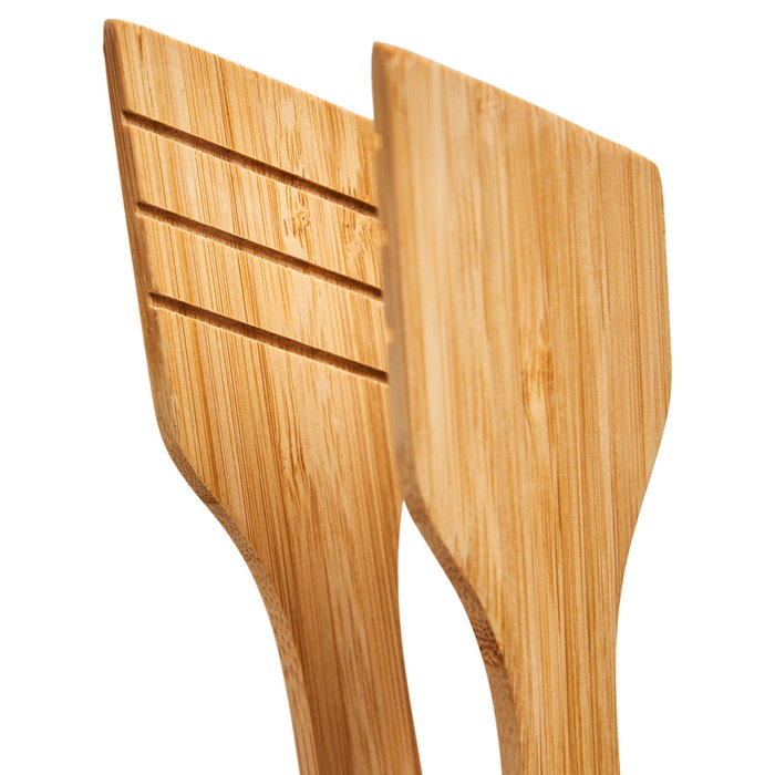 Dangrill Pinzas Barbacoa Bambú 38,5 cm Tratadas con Aceite Correa de Cuero