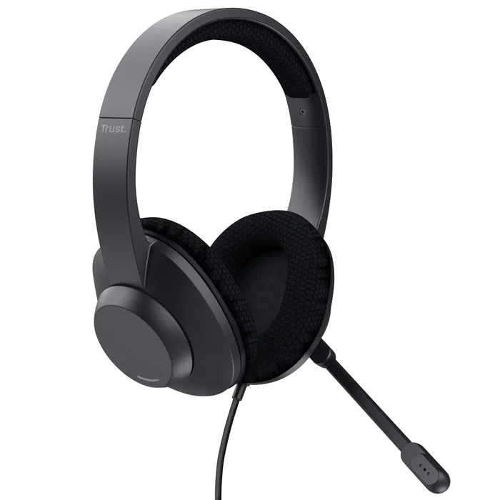 Trust Ayda Max Auriculares con Micrófono ENC USB Type-C/A Negro