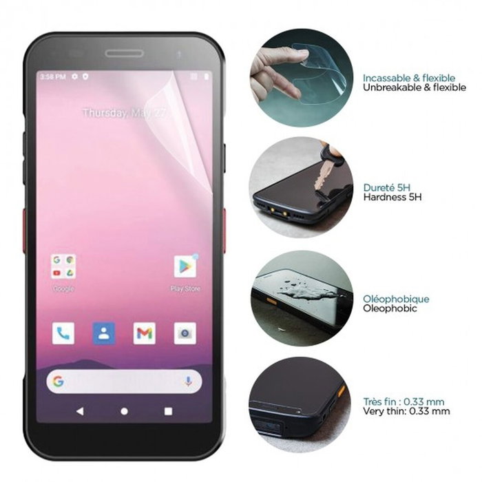 Mobilis Protector de pantalla anti-shock para Honeywell CT32