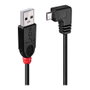 Lindy Cable USB 2.0 Tipo A a Micro-B 90° Angulado Macho a Macho 0.5 Metros