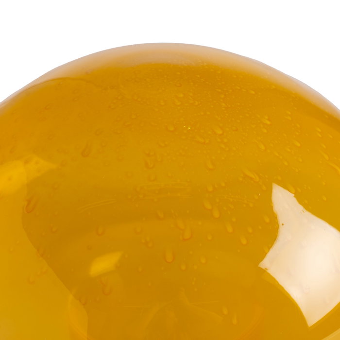 Figura Seta Amarillo Cristal Decoración 17 X 17 X 30 cm (Set de 2)